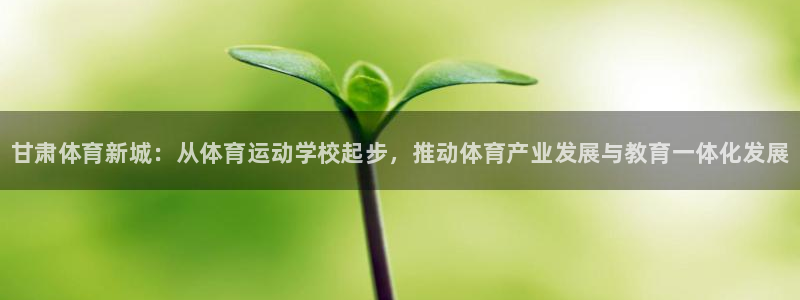 JJB竞技宝官网下载软件：甘肃体育新城：从体育运动学