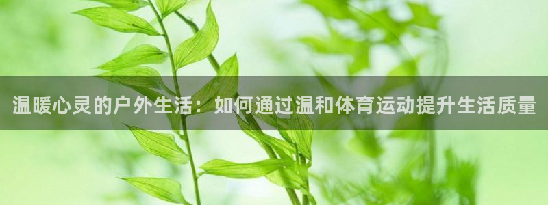 JJB竞技宝官方正版app开户：温暖心灵的户外生活：如何通过