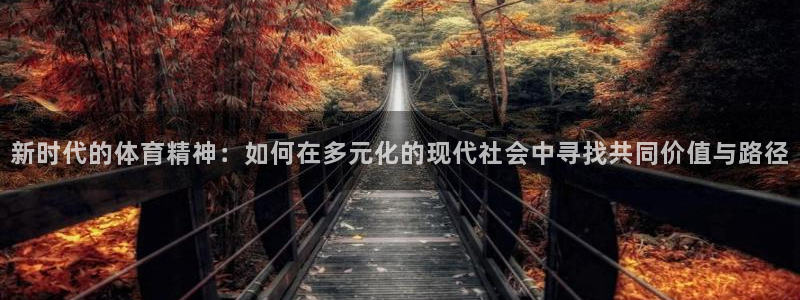 JJB竞技宝官方正版app官网：新时代的体育精神：如